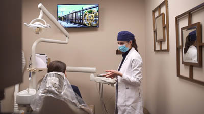 patient discussing cosmetic dentistry options at Bronxville Family Dental